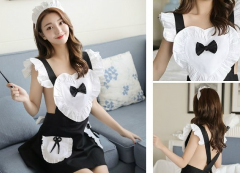 裸エプロンでのコスプレエッチ