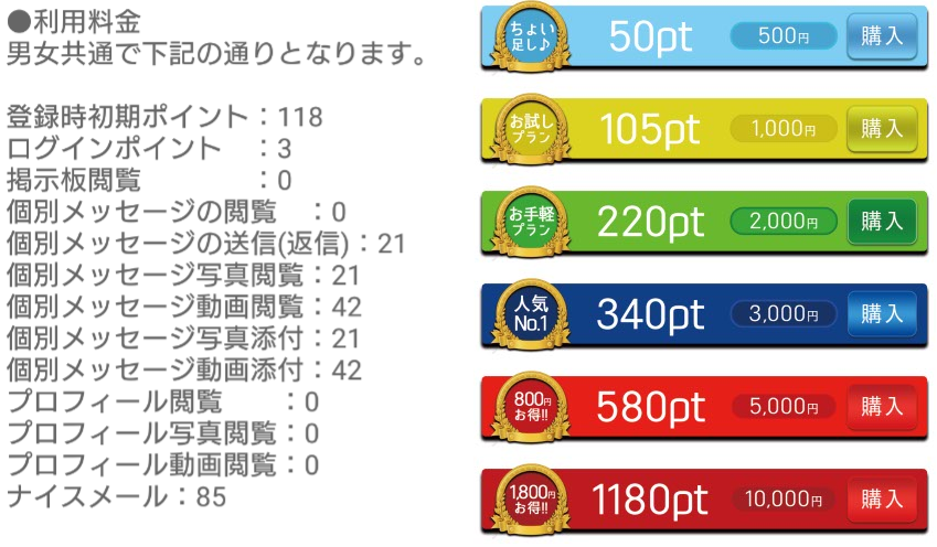 簡単登録で楽しくNiceTalk：恋活マッチングSNSアプリ料金体系