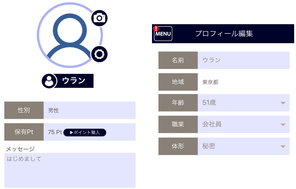サクラ詐欺出会い系アプリ「GOEN」プロフィール