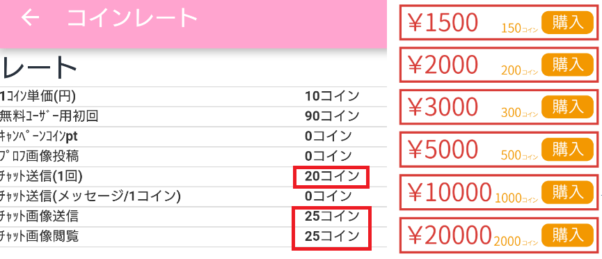 悪質サクラ詐欺出会い系アプリ「リンリンチャット」料金体系