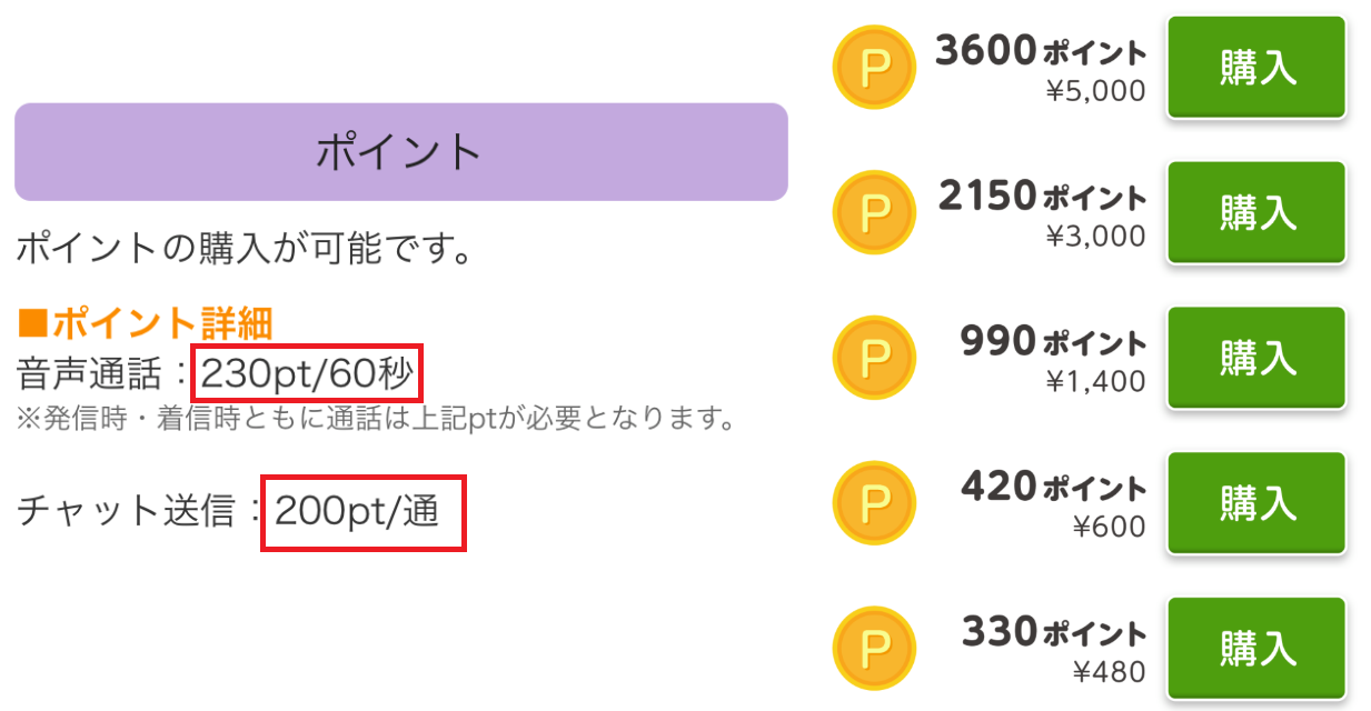チャット&通話アプリ 純(楽しくトーク出来るアプリ)料金体系