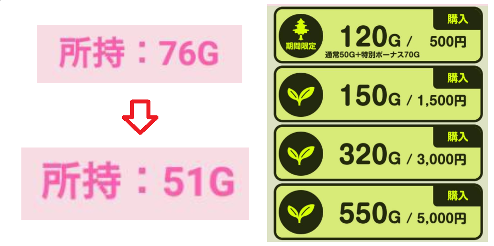 サクラ詐欺出会い系アプリ「翠 -midori-」料金体系