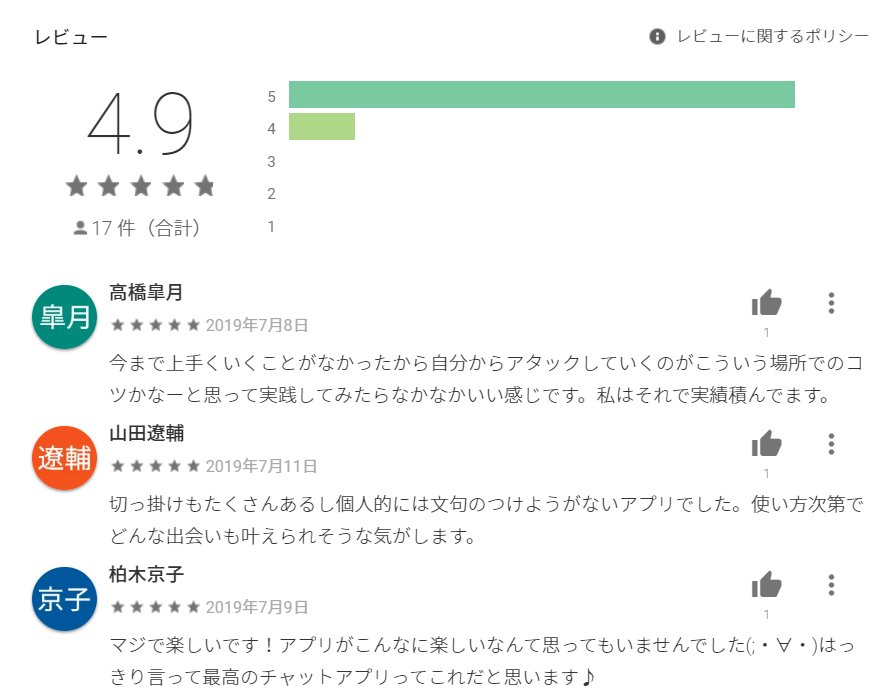 Alwaysplus（いつもの毎日に新しい出会いや発見や刺激をマッチング）レビューの自作自演