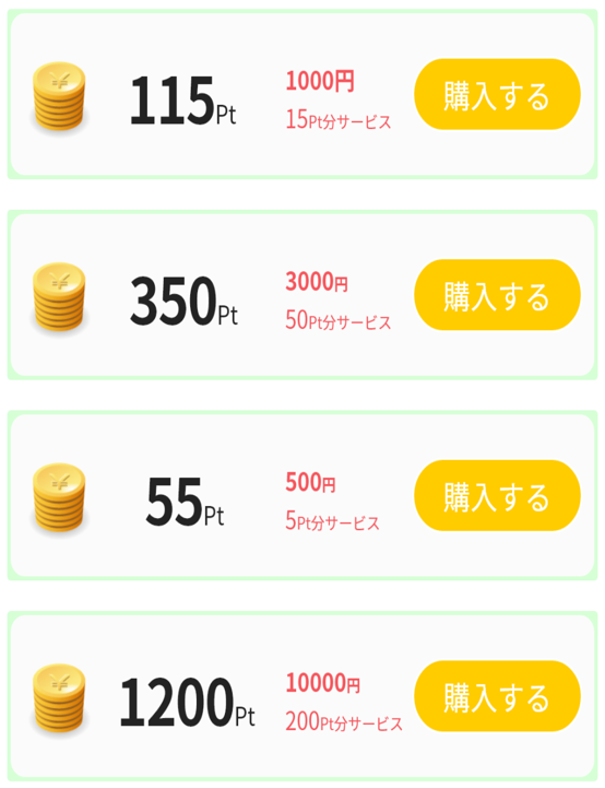 マカロンの料金体系